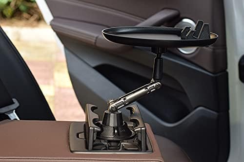 Car Cup Holder Food Tray – 3-in-1 Swivel Drink, Snack & Phone Organizer